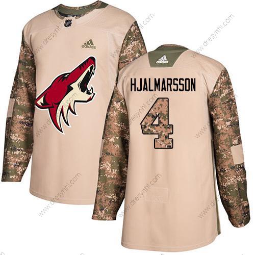 Adidas Arizona Coyotes #4 Niklas Hjalmarsson Camo Autentické 2017 Veterans Day Sešitý NHL dres – Pánské