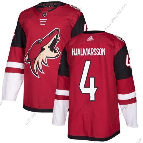 Adidas Arizona Coyotes #4 Niklas Hjalmarsson Červené Domácí dres Autentické Sešitý NHL dres – Pánské