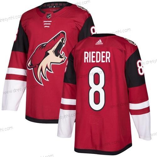 Adidas Arizona Coyotes #8 Tobias Rieder Červené Domácí dres Autentické Sešitý NHL dres – Pánské