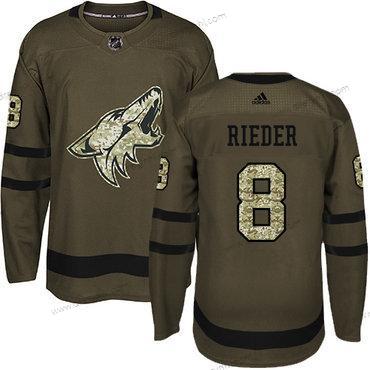 Adidas Arizona Coyotes #8 Tobias Rieder Zelená Salute to Service Sešitý NHL dres – Pánské