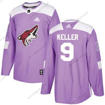 Adidas Arizona Coyotes #9 Clayton Keller Nachový Autentické Bojuje proti rakovině Sešitý NHL dres – Pánské