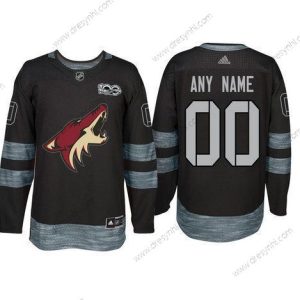 Adidas Arizona Coyotes Personalizované Černá 1917-2017 100th Výročí Sešitý NHL dres