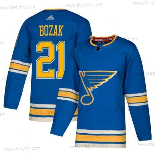 Adidas Autentické St. Louis Blues #21 Tyler Bozak Modrý Náhradní Official dres – Pánské