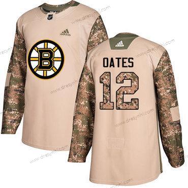 Adidas Boston Bruins #12 Adam Oates Camo Autentické 2017 Veterans Day Sešitý NHL dres – Pánské