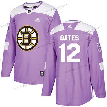 Adidas Boston Bruins #12 Adam Oates Nachový Autentické Bojuje proti rakovině Sešitý NHL dres – Pánské