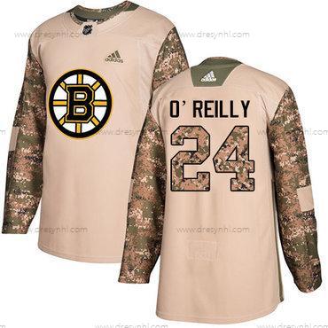 Adidas Boston Bruins #24 Terry O’Reilly Camo Autentické 2017 Veterans Day Sešitý NHL dres – Juniorské