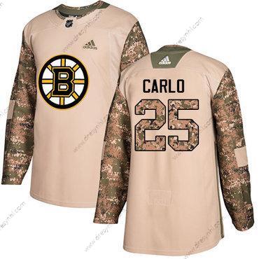 Adidas Boston Bruins #25 Brandon Carlo Camo Autentické 2017 Veterans Day Sešitý NHL dres – Pánské