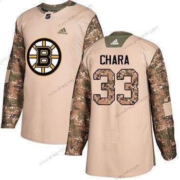 Adidas Boston Bruins #33 Zdeno Chara Camo Autentické 2017 Veterans Day Sešitý NHL dres – Pánské