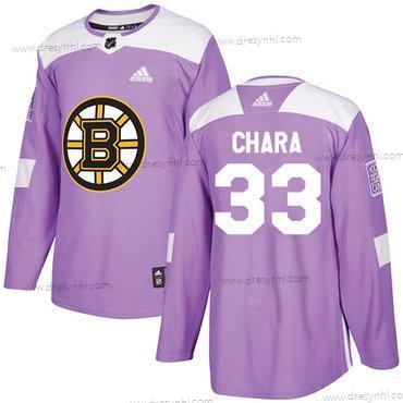 Adidas Boston Bruins #33 Zdeno Chara Nachový Autentické Bojuje proti rakovině Sešitý NHL dres – Juniorské