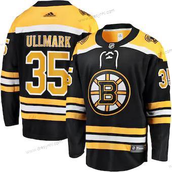 Adidas Boston Bruins #35 Linus Ullmar Autentické Domácí dres Černá dres – Pánské