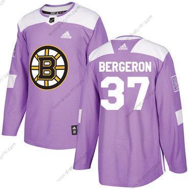 Adidas Boston Bruins #37 Patrice Bergeron Nachový Autentické Bojuje proti rakovině Sešitý NHL dres – Juniorské