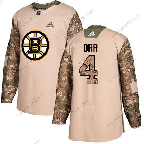 Adidas Boston Bruins #4 Bobby Orr Camo Autentické 2017 Veterans Day Sešitý NHL dres – Juniorské