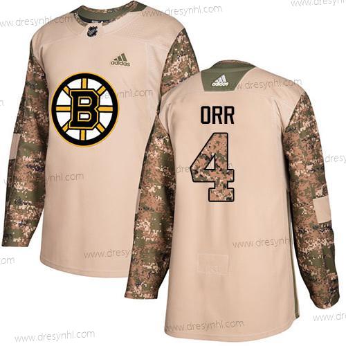 Adidas Boston Bruins #4 Bobby Orr Camo Autentické 2017 Veterans Day Sešitý NHL dres – Pánské