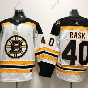 Adidas Boston Bruins #40 Tuukka Rask Bílý Road Autentické Sešitý NHL dres – Pánské