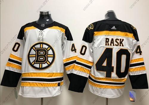 Adidas Boston Bruins #40 Tuukka Rask Bílý Road Autentické Sešitý NHL dres – Pánské