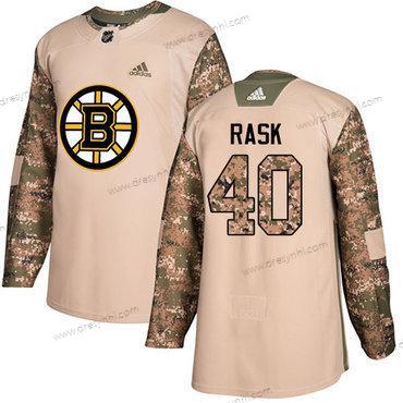 Adidas Boston Bruins #40 Tuukka Rask Camo Autentické 2017 Veterans Day Sešitý NHL dres – Juniorské