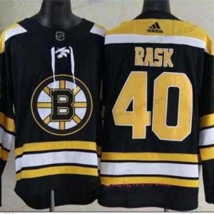 Adidas Boston Bruins #40 Tuukka Rask Černá 2017-2018 Hokejový Sešitý NHL dres – Pánské