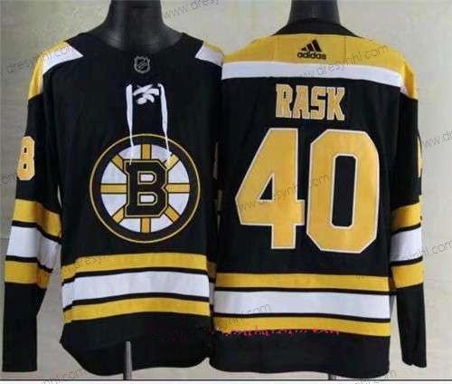 Adidas Boston Bruins #40 Tuukka Rask Černá 2017-2018 Hokejový Sešitý NHL dres – Pánské