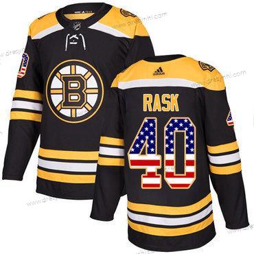 Adidas Boston Bruins #40 Tuukka Rask Černá Domácí dres Autentické USA Flag Sešitý NHL dres – Juniorské