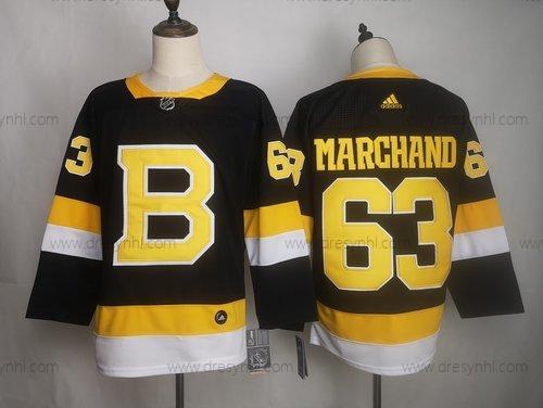 Adidas Boston Bruins 63 Brad Marchand Černá dres – Pánské