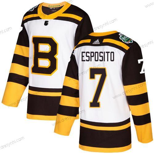 Adidas Boston Bruins #7 Phil Esposito Bílý Autentické 2019 Zimní Klasický Sešitý NHL dres – Pánské