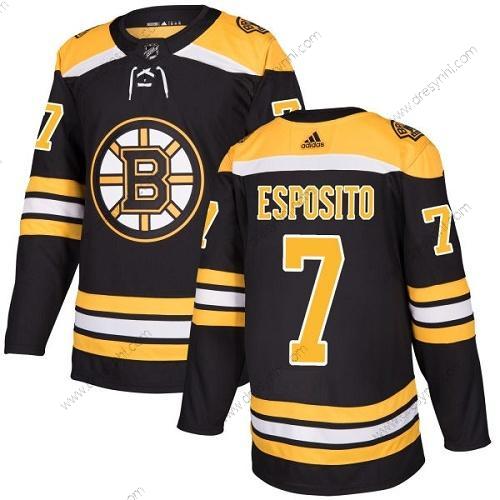 Adidas Boston Bruins #7 Phil Esposito Černá Domácí dres Autentické Sešitý NHL dres – Pánské