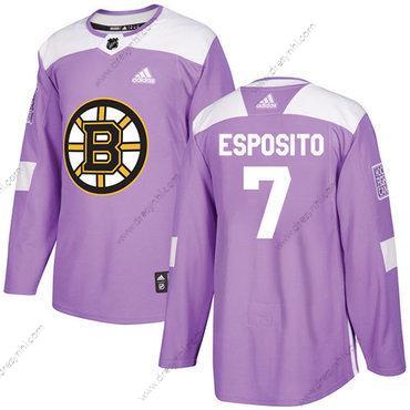 Adidas Boston Bruins #7 Phil Esposito Nachový Autentické Bojuje proti rakovině Sešitý NHL dres – Pánské