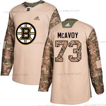 Adidas Boston Bruins #73 Charlie Mcavoy Camo Autentické 2017 Veterans Day Sešitý NHL dres – Pánské