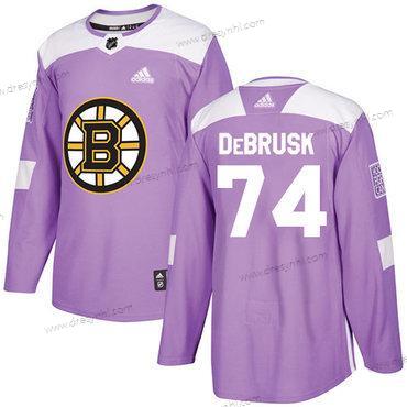 Adidas Boston Bruins #74 Jake Debrusk Nachový Autentické Bojuje proti rakovině Sešitý NHL dres – Pánské