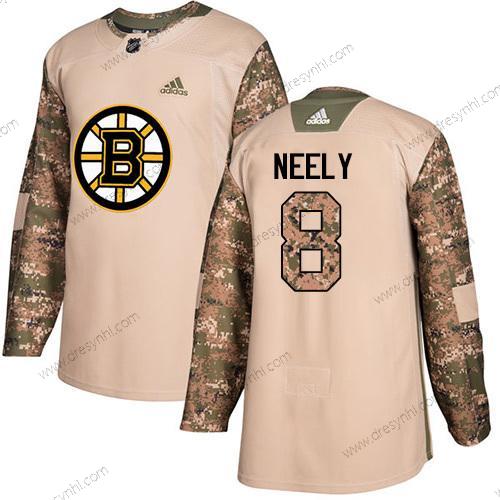 Adidas Boston Bruins #8 Cam Neely Camo Autentické 2017 Veterans Day Sešitý NHL dres – Pánské