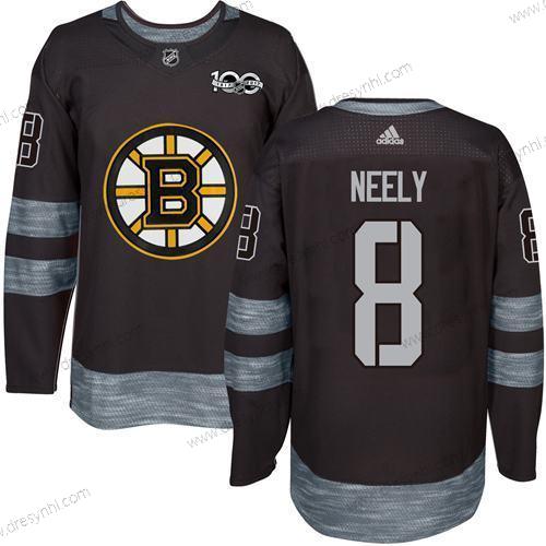 Adidas Boston Bruins #8 Cam Neely Černá 1917-2017 100th Výročí Sešitý NHL dres – Pánské