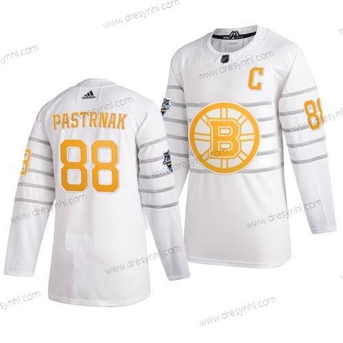 Adidas Boston Bruins #88 David Pastrnak Bílý 2020 NHL All-Star Game dres – Pánské