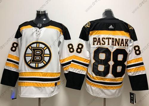 Adidas Boston Bruins #88 David Pastrnak Bílý Road Autentické Sešitý NHL dres – Pánské