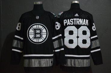 Adidas Boston Bruins 88 David Pastrnak Černá 2019 NHL All-Star Game dres – Pánské