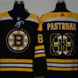 Adidas Boston Bruins #88 David Pastrnak Černá With Tým Logo Sešitý NHL dres – Pánské