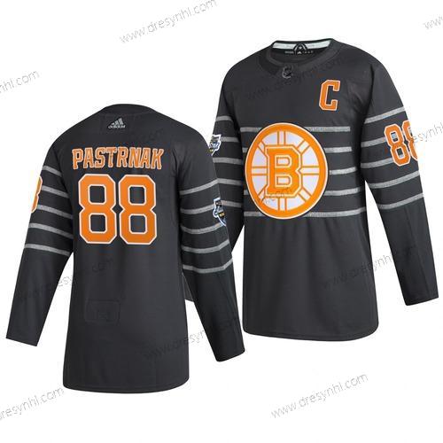 Adidas Boston Bruins #88 David Pastrnak Šedá 2020 NHL All-Star Game dres – Pánské