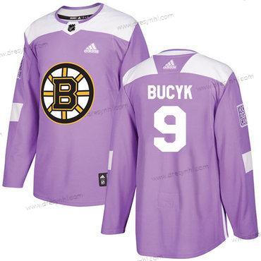 Adidas Boston Bruins #9 Johnny Bucyk Nachový Autentické Bojuje proti rakovině Sešitý NHL dres – Pánské