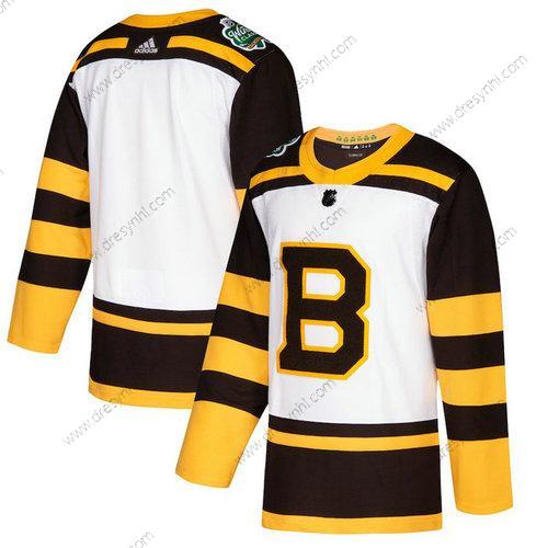 Adidas Boston Bruins Personalizované Bílý Prázdný 2019 Zimní Klasický Autentické dres – Pánské