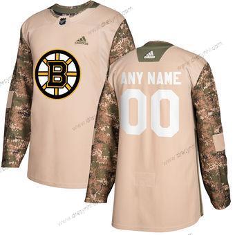 Adidas Boston Bruins Personalizované Camo Veterans Day Tréninkový dres – Pánské