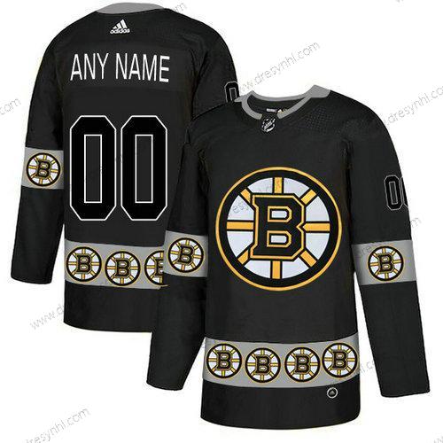 Adidas Boston Bruins Personalizované Tým Logos Černá dres – Pánské