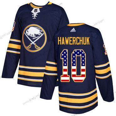 Adidas Buffalo Sabres #10 Dale Hawerchuk Námořnictvo Modrý Domácí dres Autentické USA Flag Sešitý NHL dres – Pánské