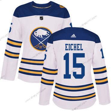 Adidas Buffalo Sabres #15 Jack Eichel Bílý Autentické 2018 Zimní Klasický Sešitý NHL dres – Dámské