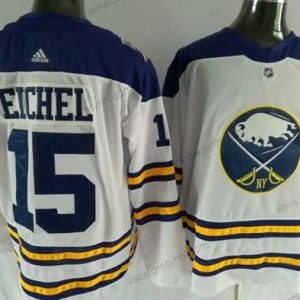 Adidas Buffalo Sabres #15 Jack Eichel Bílý Road Autentické Sešitý NHL dres – Pánské