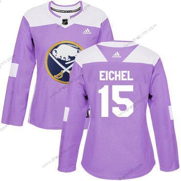 Adidas Buffalo Sabres #15 Jack Eichel Nachový Autentické Bojuje proti rakovině Sešitý NHL dres – Dámské