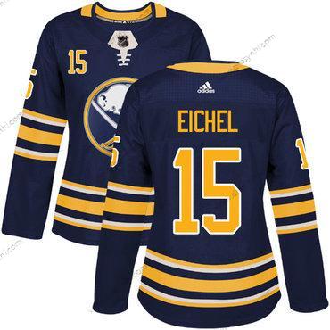 Adidas Buffalo Sabres #15 Jack Eichel Námořnictvo Modrý Domácí dres Autentické Sešitý NHL dres – Dámské