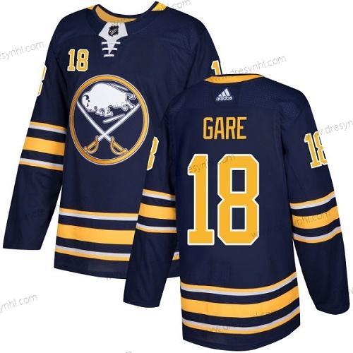 Adidas Buffalo Sabres #18 Danny Gare Námořnictvo Modrý Domácí dres Autentické Sešitý NHL dres – Pánské