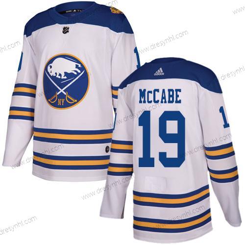 Adidas Buffalo Sabres #19 Jake Mccabe Bílý Autentické 2018 Zimní Klasický Sešitý NHL dres – Pánské