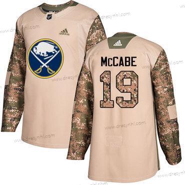 Adidas Buffalo Sabres #19 Jake Mccabe Camo Autentické 2017 Veterans Day Sešitý NHL dres – Pánské