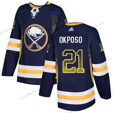 Adidas Buffalo Sabres #21 Kyle Okposo Námořnictvo dres – Pánské