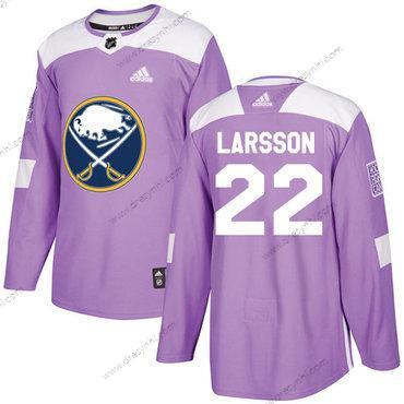 Adidas Buffalo Sabres #22 Johan Larsson Nachový Autentické Bojuje proti rakovině Sešitý NHL dres – Pánské